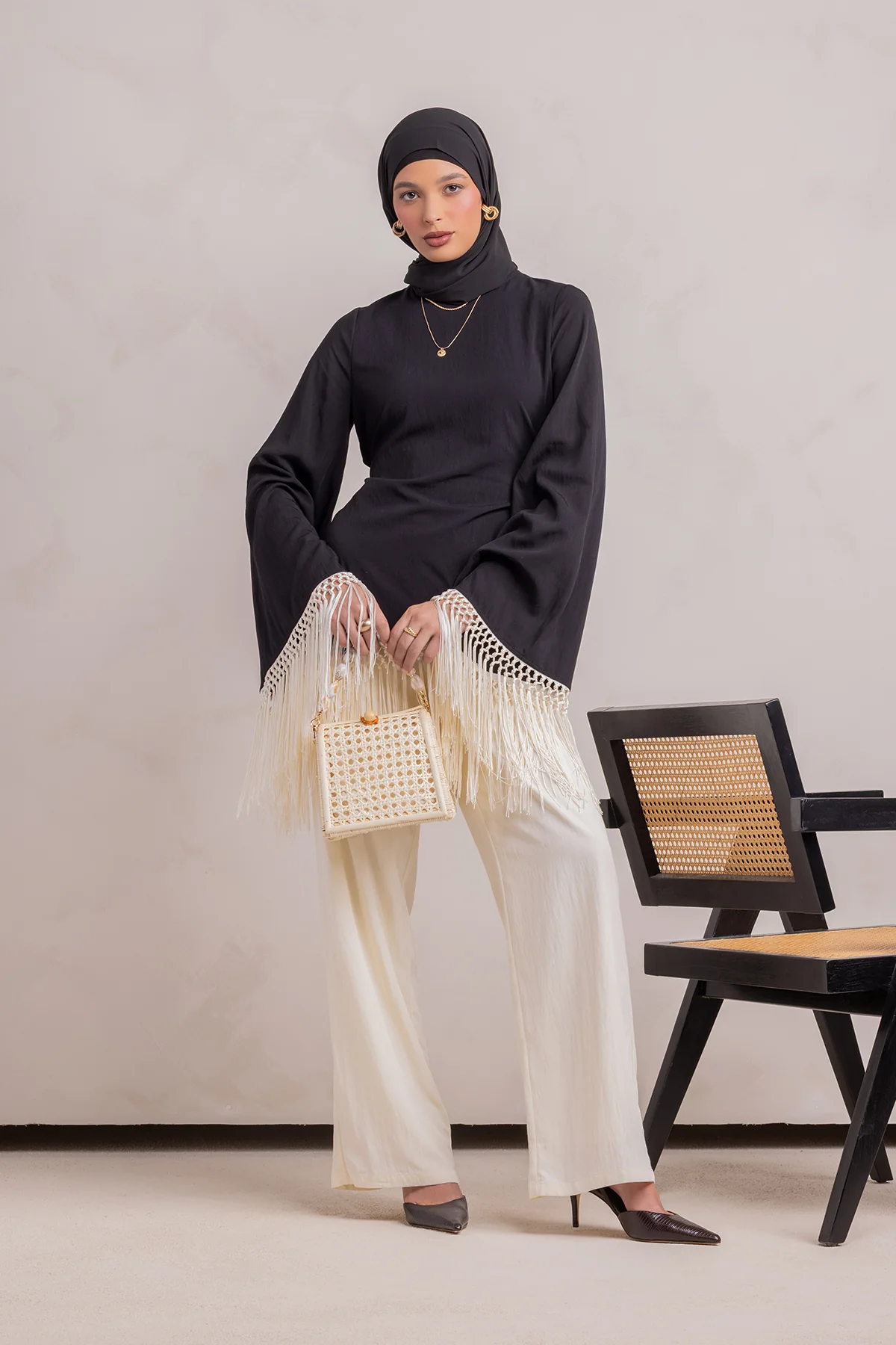 Batoul Pant - Cream - Image 3
