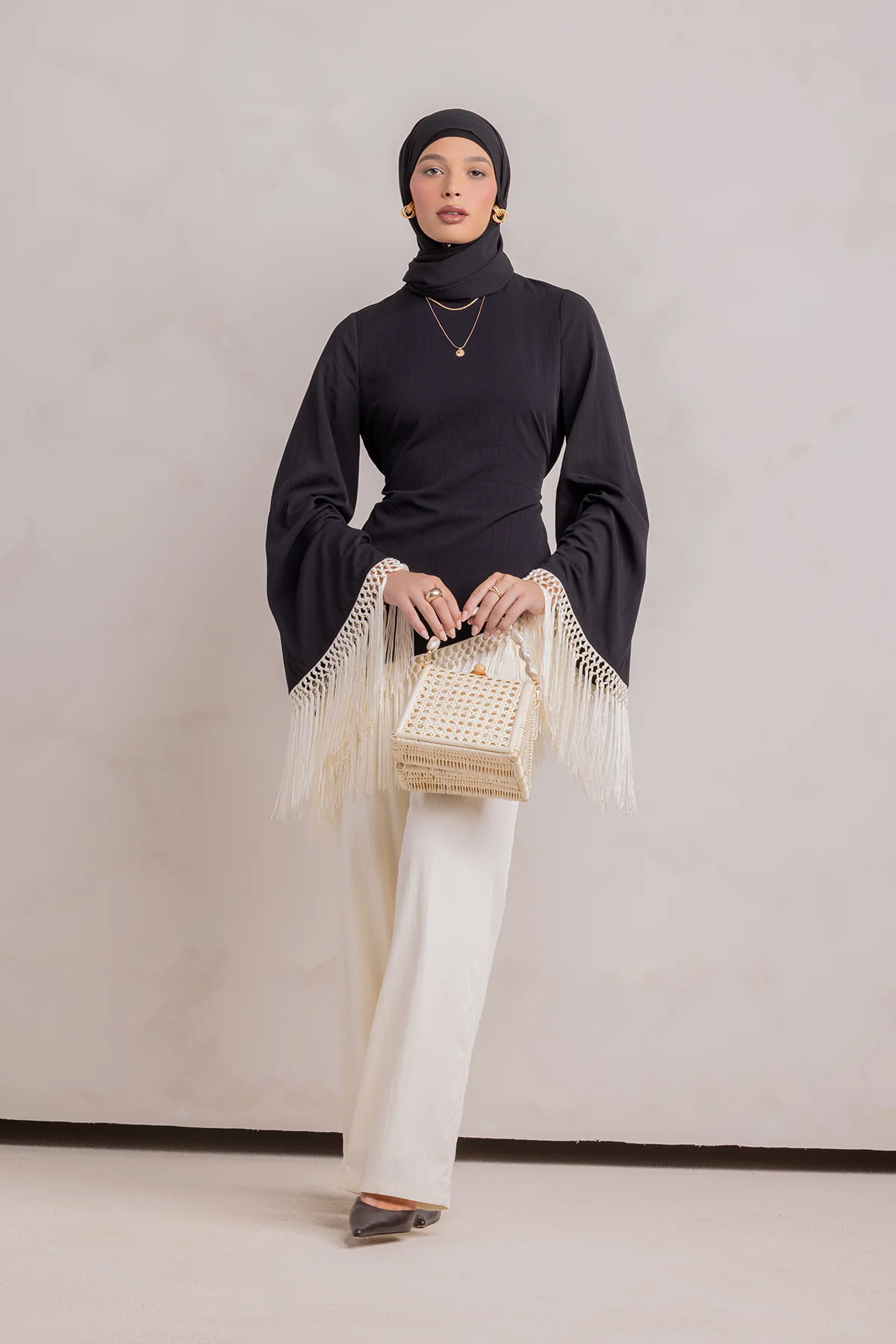 Batoul Pant - Cream - Image 5