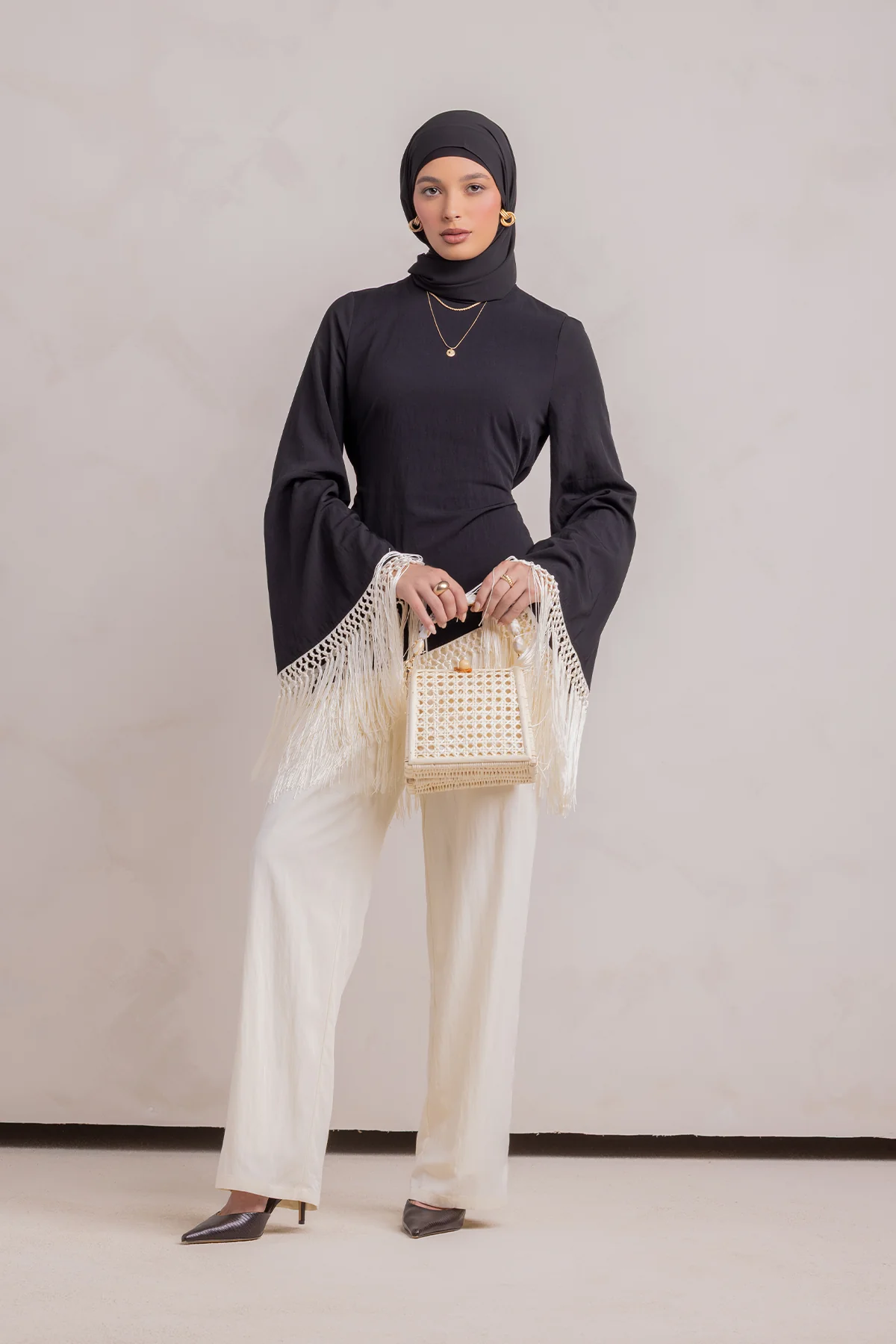 Batoul Pant - Cream - Image 6
