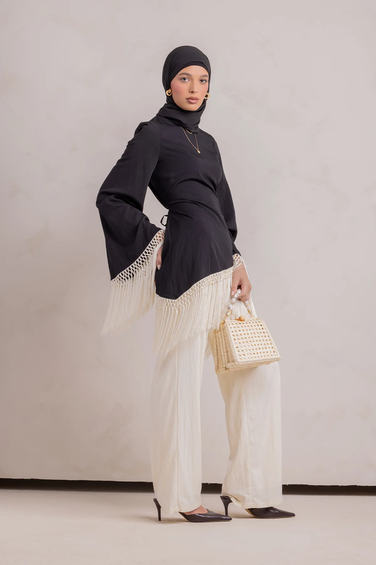 Batoul Pant - Cream - Image 9