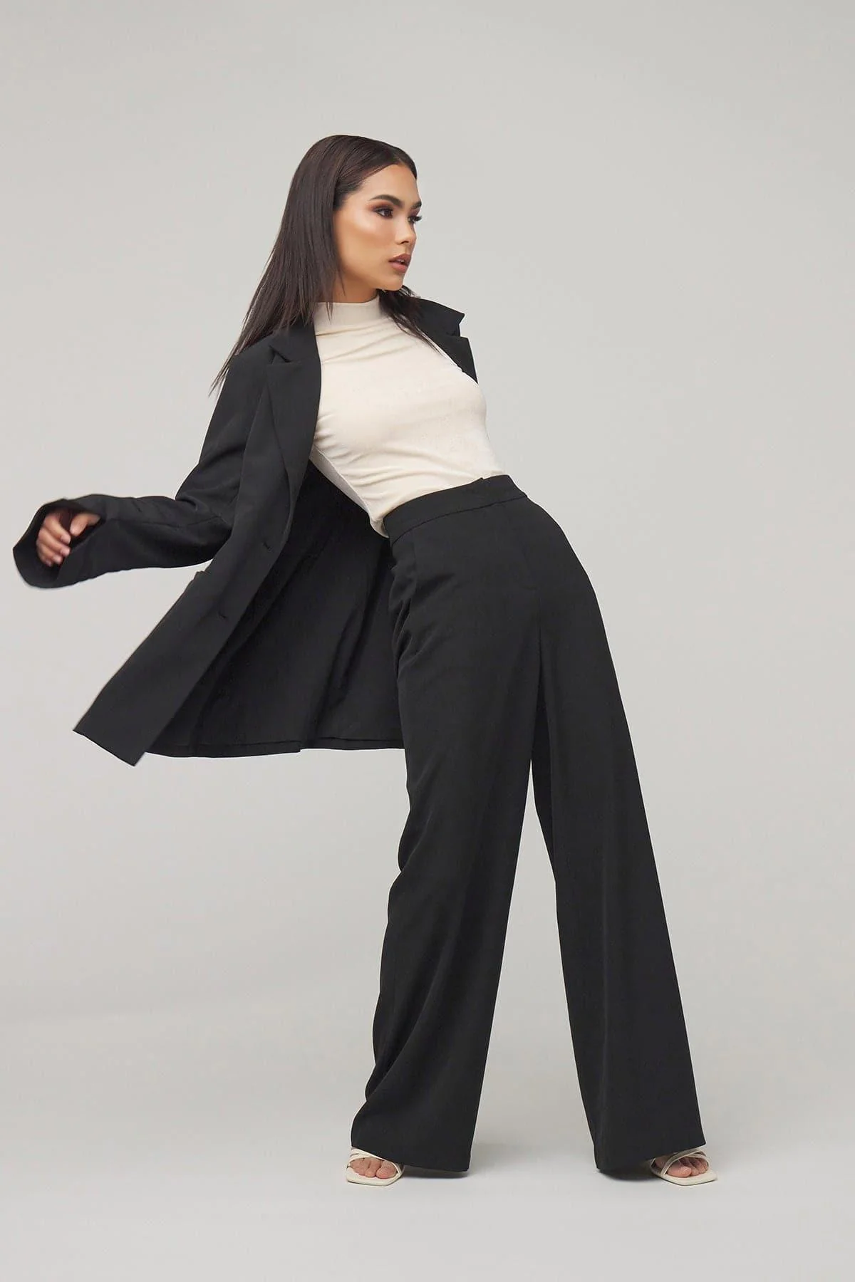 Carolina Tie Waist Blazer - Black - Image 7