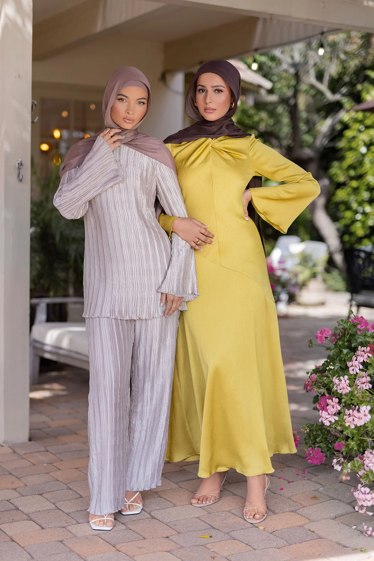 Hanadi Two Piece Matching Set- Nude - Image 10