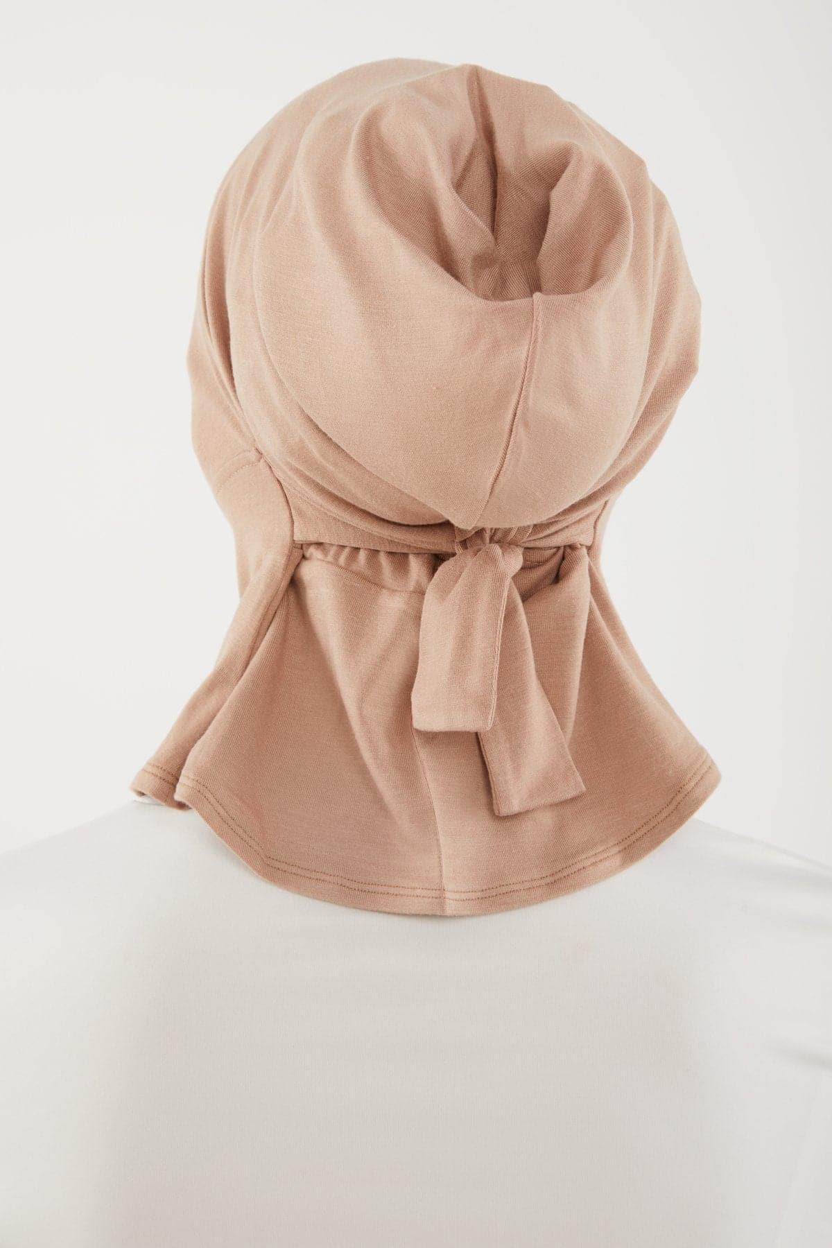 Mia Mini Neck Cover Hijab- Taupe - Image 3
